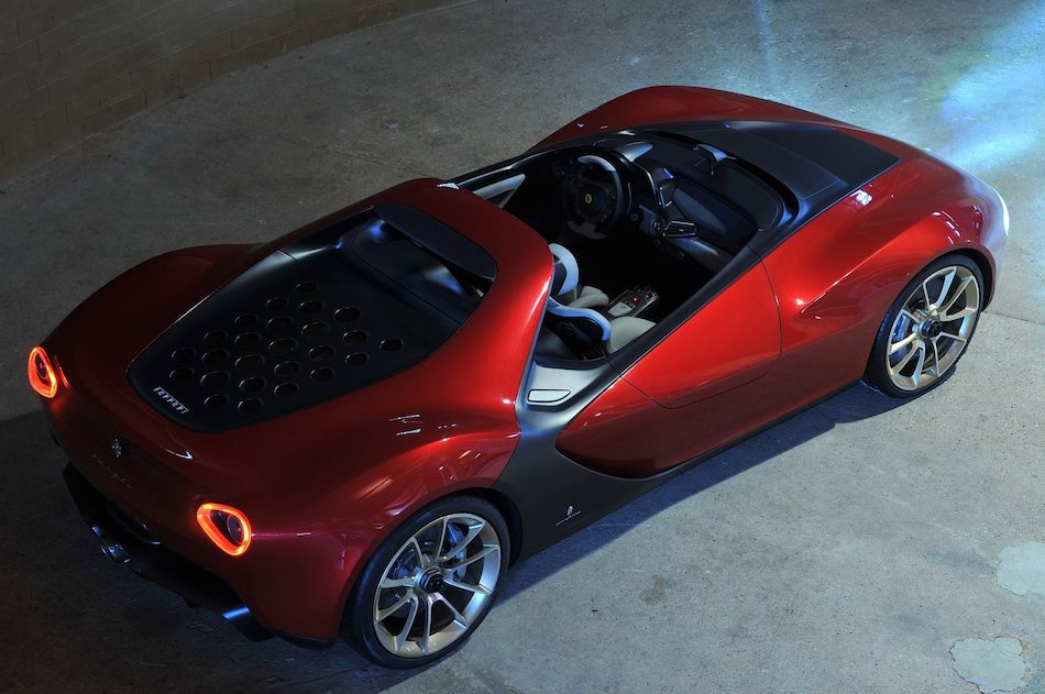 2013 Ferrari Sergio Concept Rear 7-8 Right High Angle