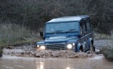2013 Land Rover Defender Electric Concept Front Mudding