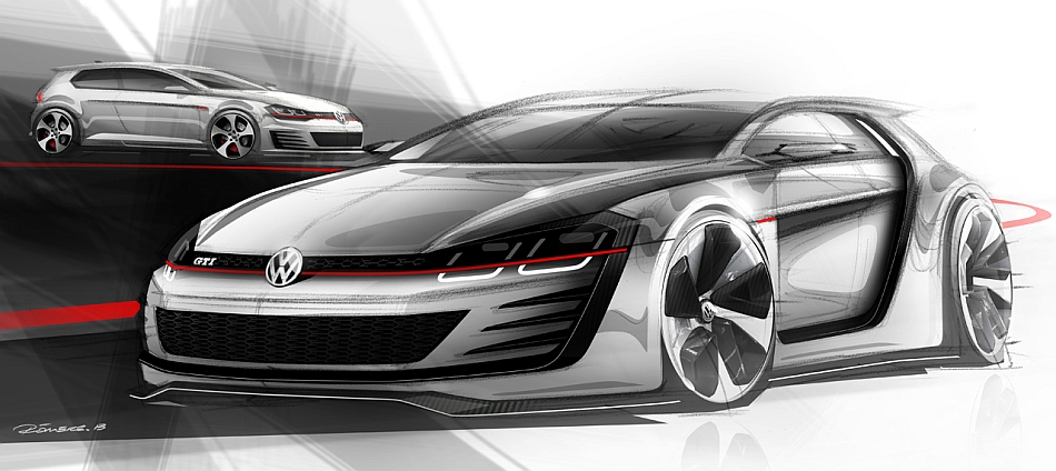 2013 Volkswagen Design Vision GTI Rendering