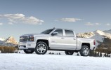 2014 Chevrolet Silverado High Country Front 7-8 Left In The Snow