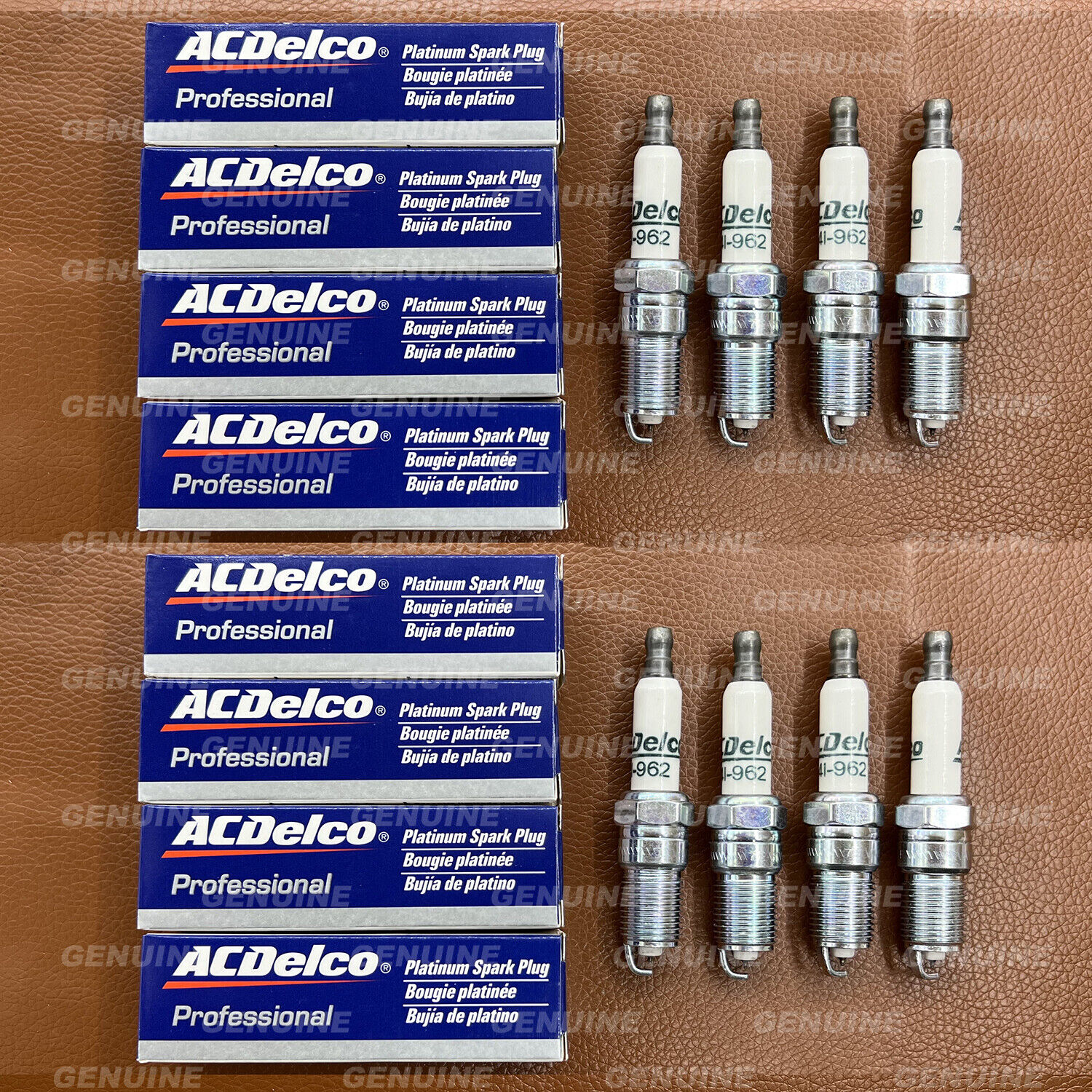 8X ACDELCO 41-962 19299585 Platinum Spark Plugs for GMC Sierra Chevy Silverado