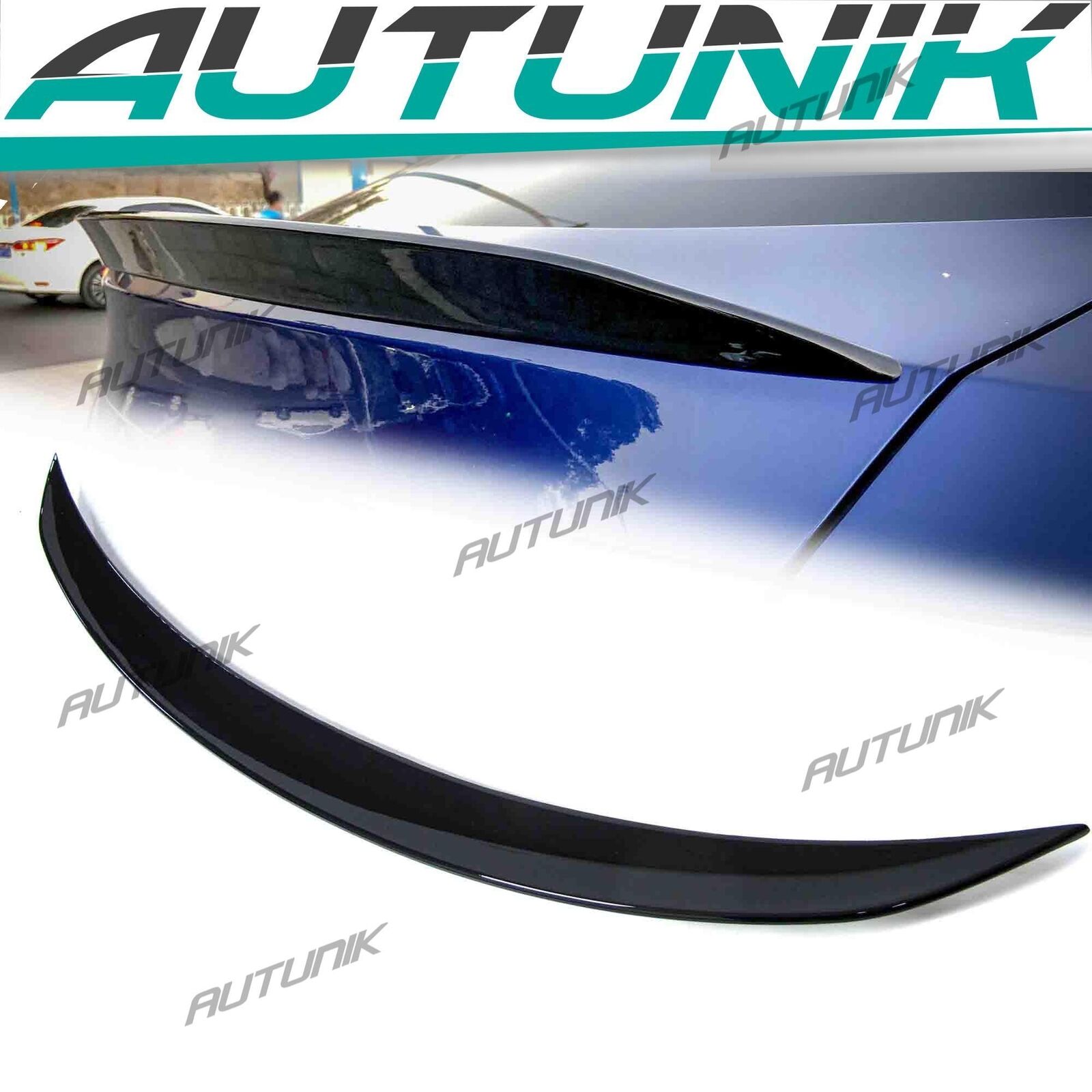 For 2016-2022 Benz GLC Coupe C253 GLC260 300 AMG Rear Spoiler Wing Glossy Black