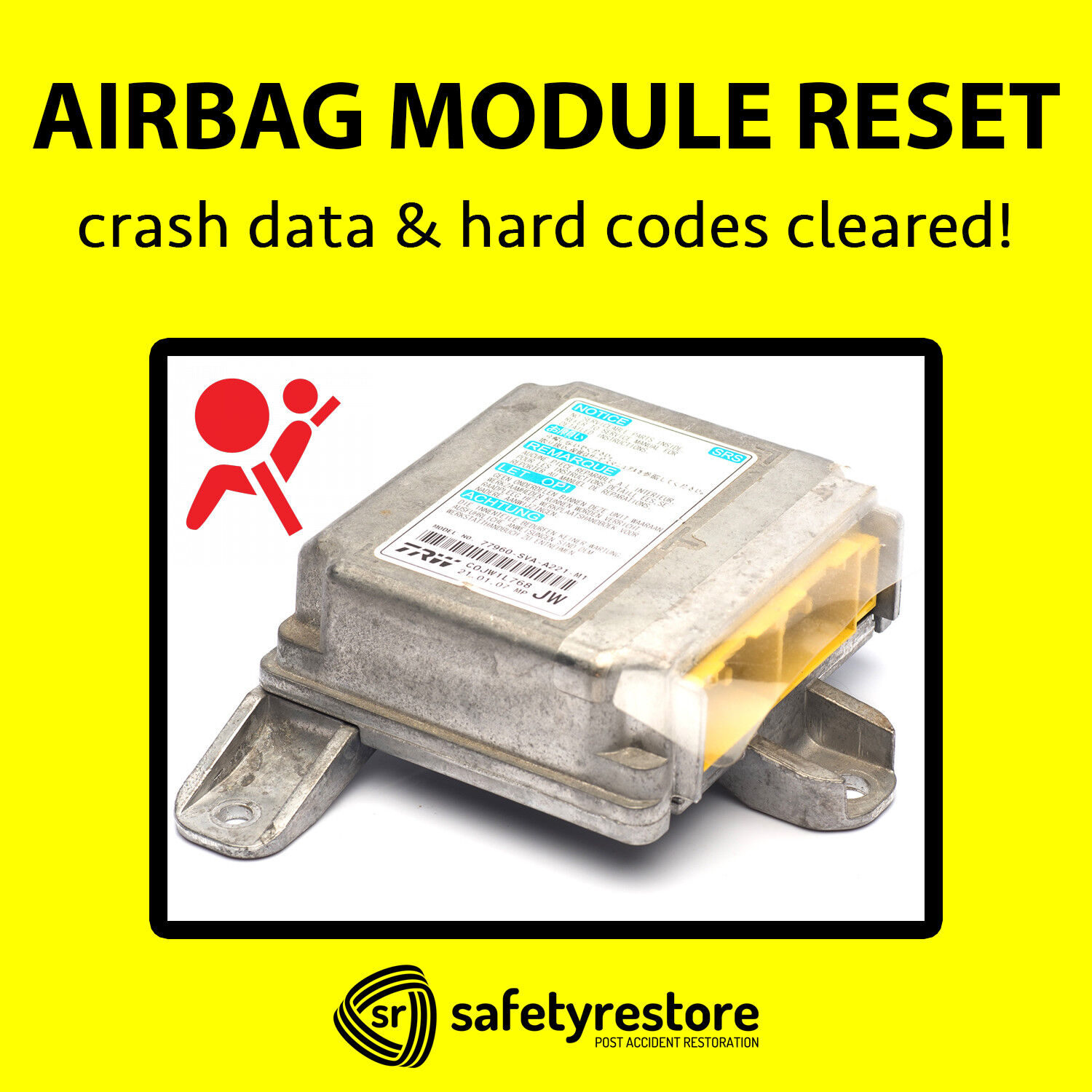 Fit SUBARU SRS AIRBAG MODULE RESET CRASH DATA CLEAN CLEAR AFTER ACCIDENT