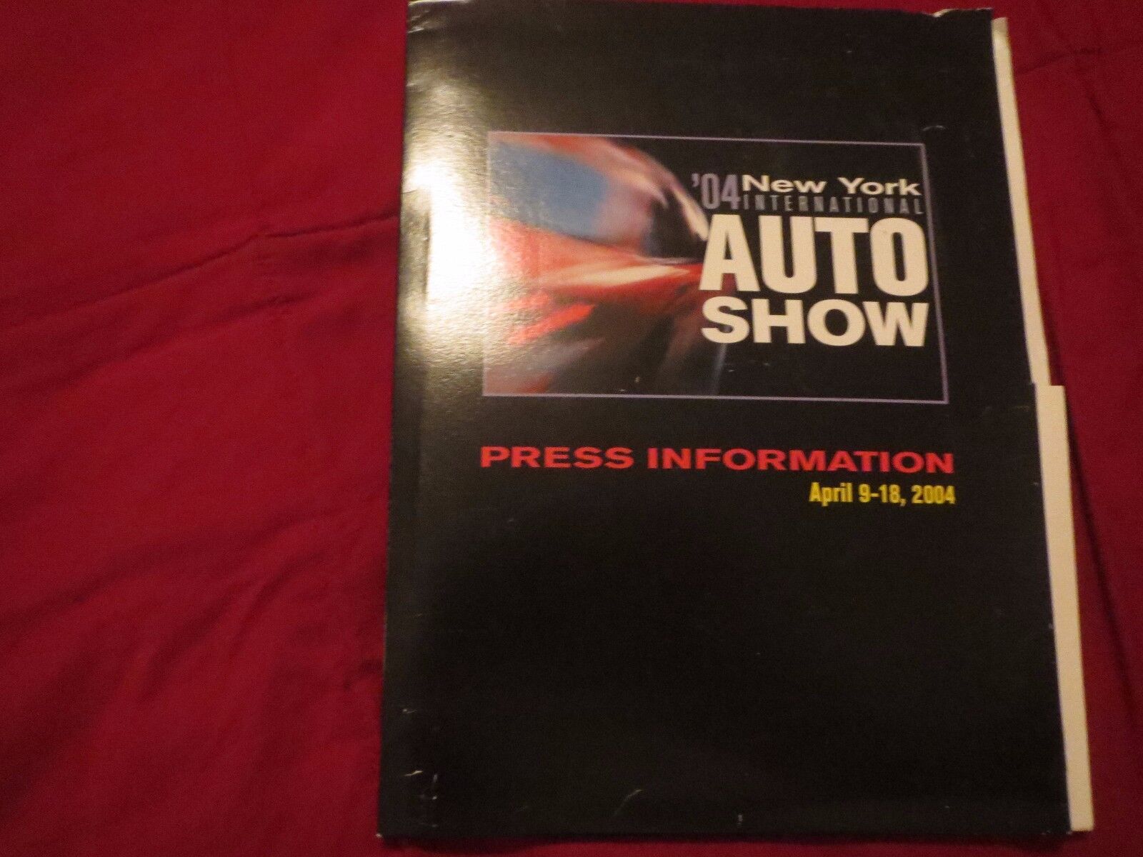 2004 NYIAS NEW YORK INTERNATIONAL AUTO SHOW INTRODUCTION PRESS RELEASE INTRO KIT