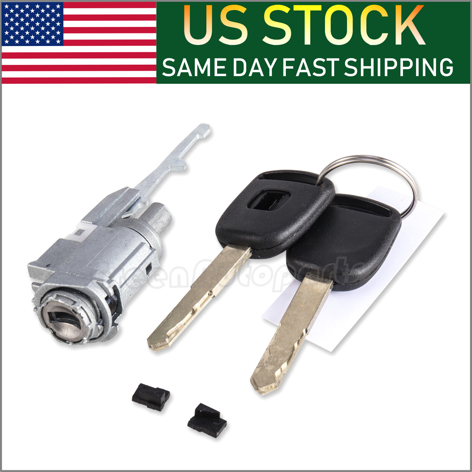 Ignition Switch Cylinder Lock Fits For Honda & Acura Fit 2002 - 2014 W/ 2Keys US