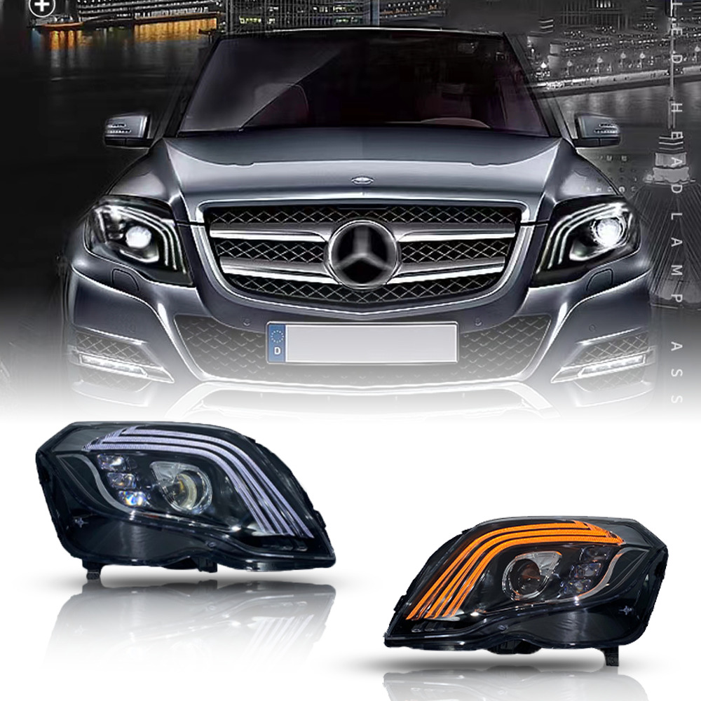 Mercedes Benz GLK300GLK350GLK250 Maybach style LED headlights Assembly 2013-2015