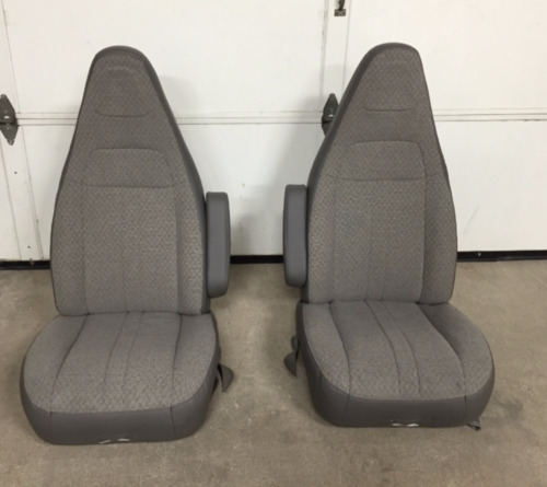 97-21 Chevy Express/GMC Savana Van Pair LH & RH Gray Cloth Power Bucket Seats