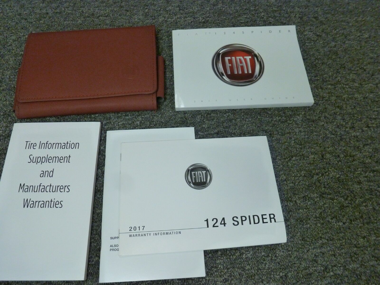 2017 FIAT 124 Spider Convertible Owner Manual Classica Lusso Elaborazione