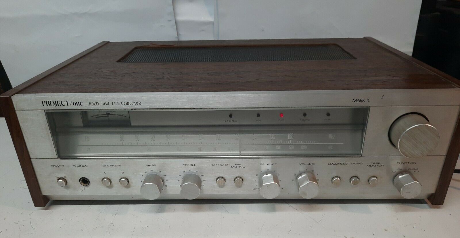 Project/One Solid State Stereo Receiver Mark IC Good Working Condition 