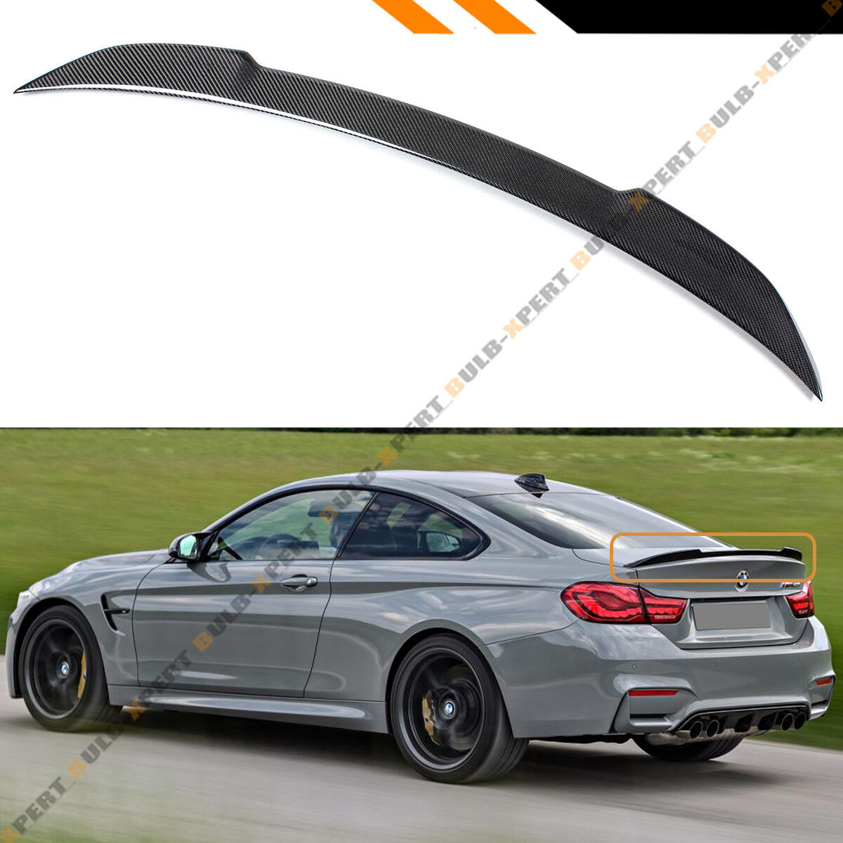 FOR 2015-2020 BMW F82 M4 CS STYLE REAL CARBON FIBER TRUNK LID SPOILER WING