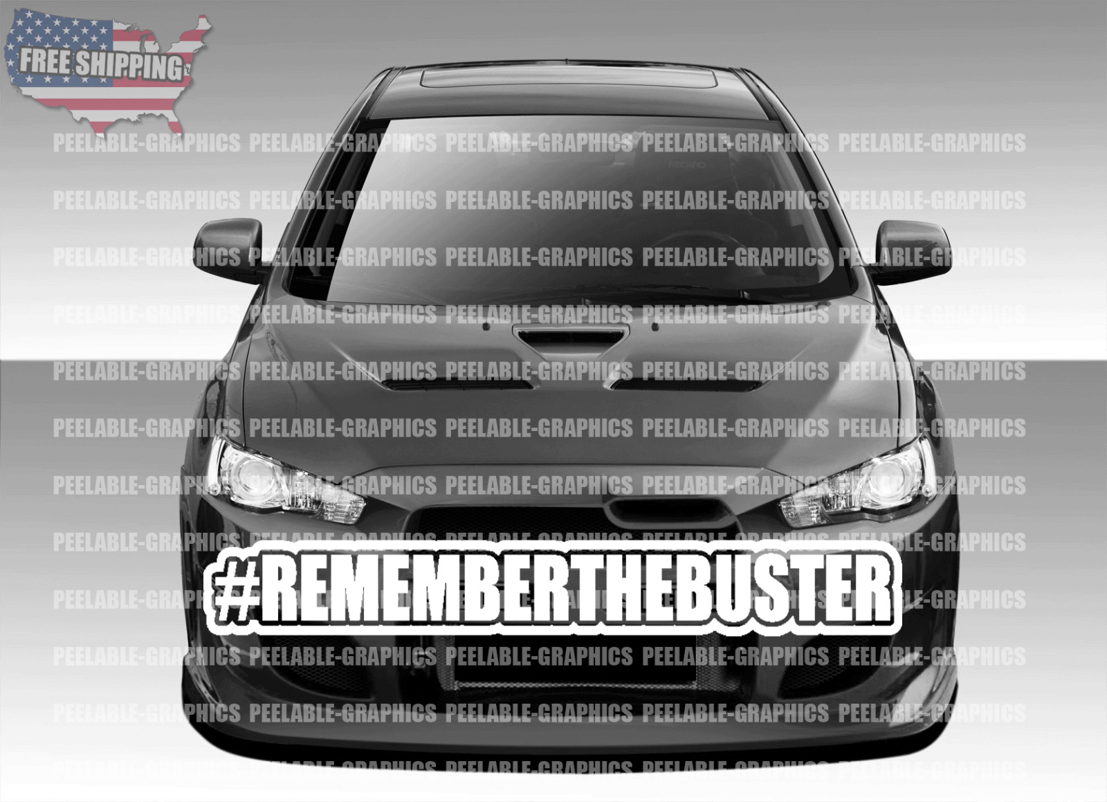 For Remember the buster Paul Walker Fast and furious car window sticker decal