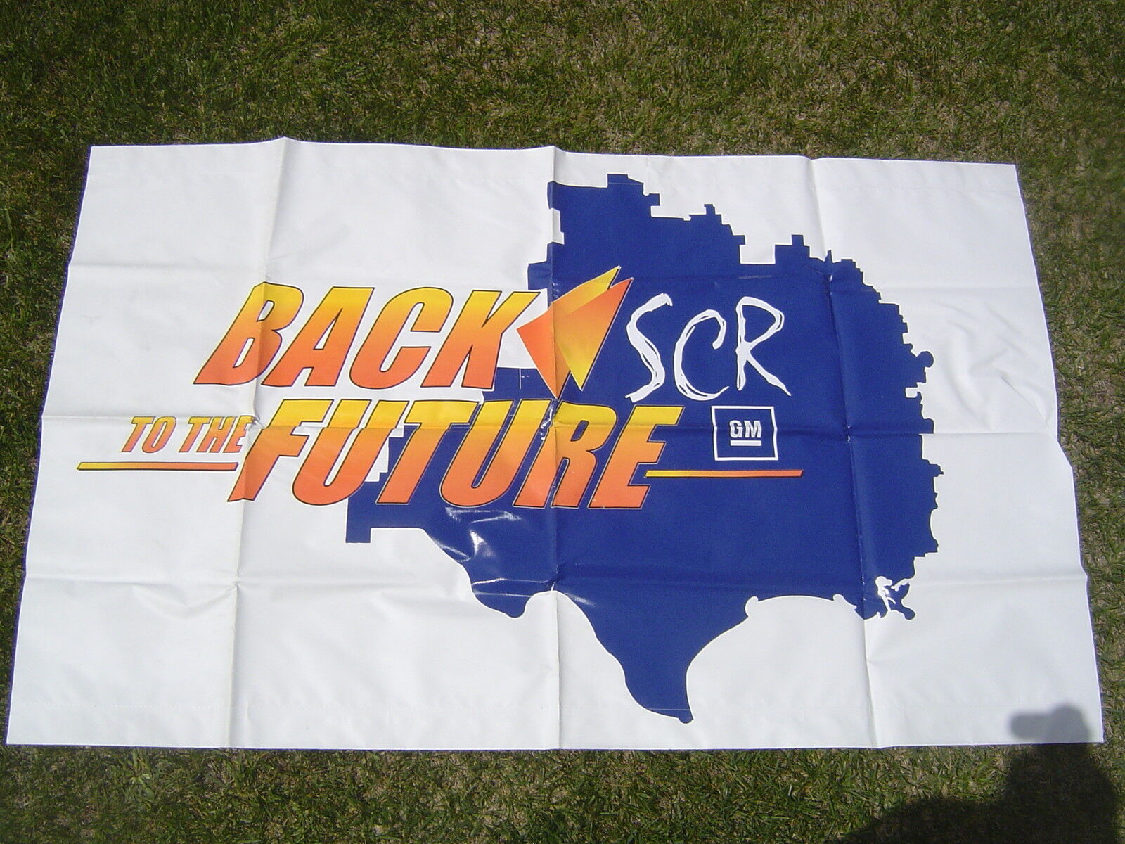 GM CHEVROLET NOS BANNER BACK TO THE FUTURE