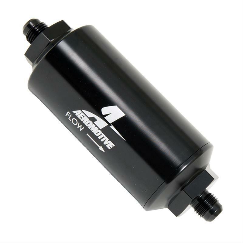 Aeromotive 12345 In-Line Fuel Filter -6AN Male Inlet/Outlet Ports - 10 Micron