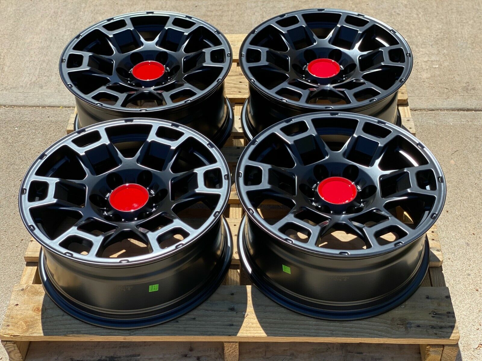17x8 Wheels Fits Toyota 4Runner Tacoma 17 Inch 6x139 +5 Matte Black Rims Set 4 