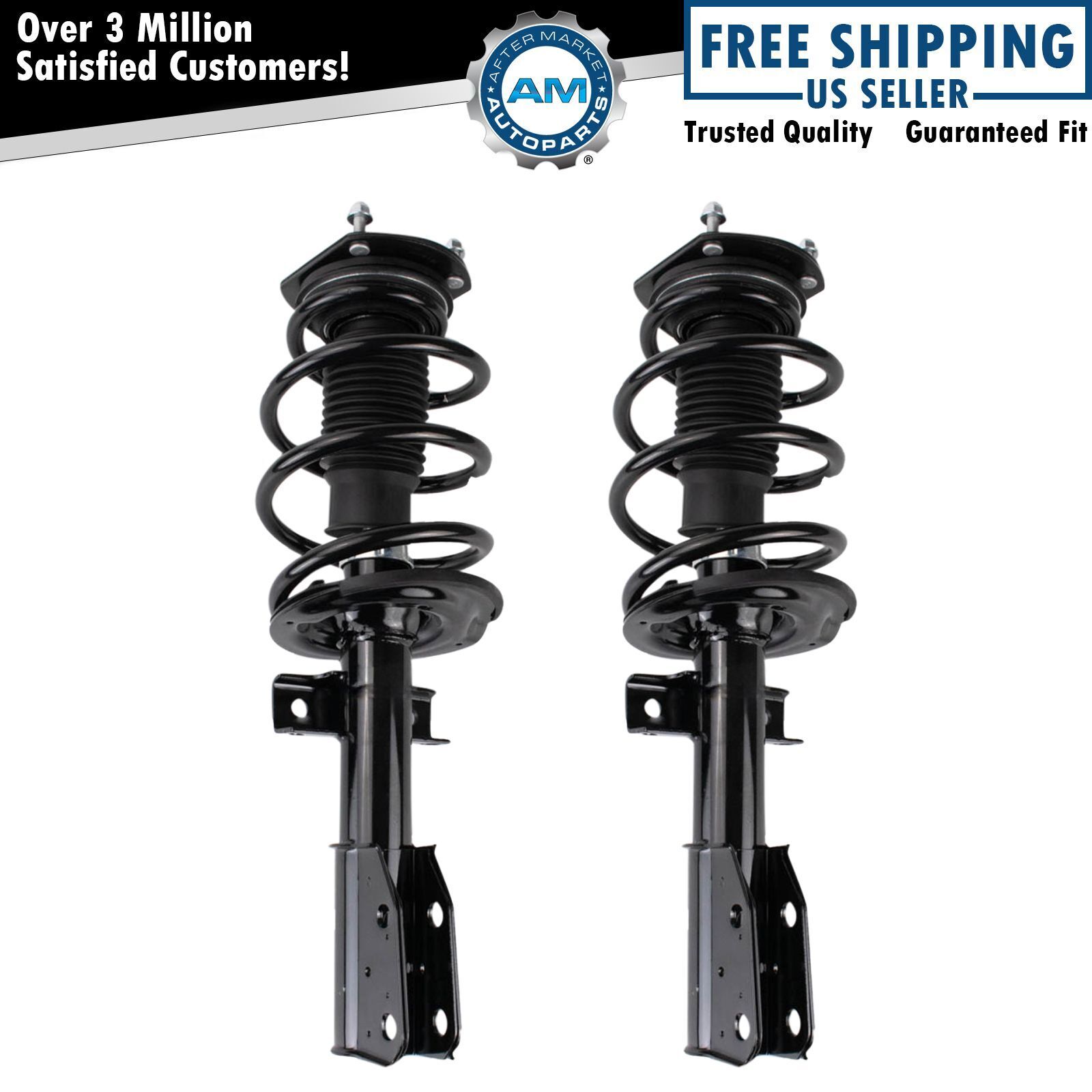 Front Complete Struts & Springs Pair Set For 07-12 GMC Acadia Chevrolet Traverse