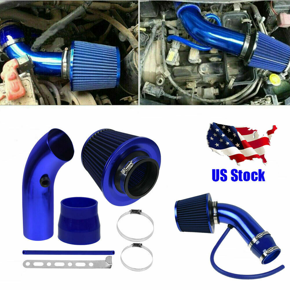 Car Cold Air Intake Filter Induction Pipe Power Flow Hose System Accessories US