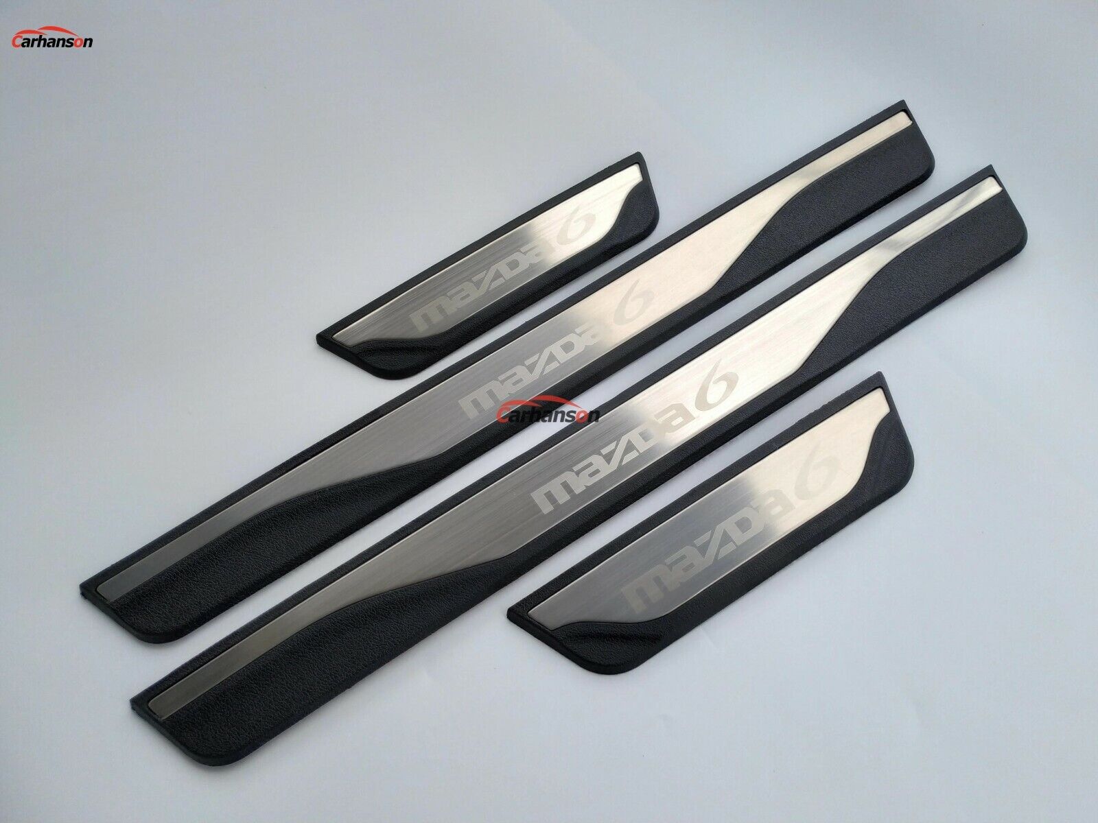 For Mazda 6 Car Accessories Door Sill Strip Protector Scuff Plate Auto Parts 