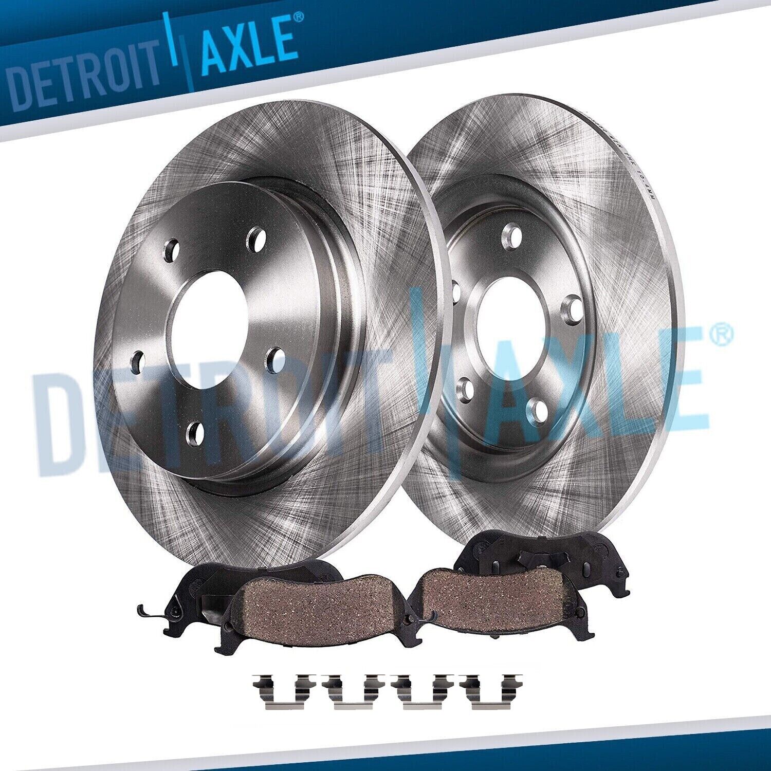 4PC Rear Disc Rotors + Ceramic Brake Pads for Nissan Altima Maxima Sentra Juke