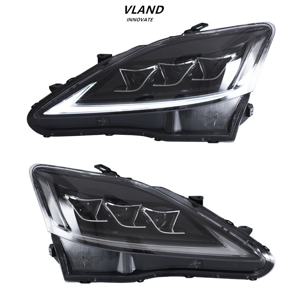 Vland For 2006-2013 Lexus IS 250 350 ISF LED Headlights Assembly Front Lamp