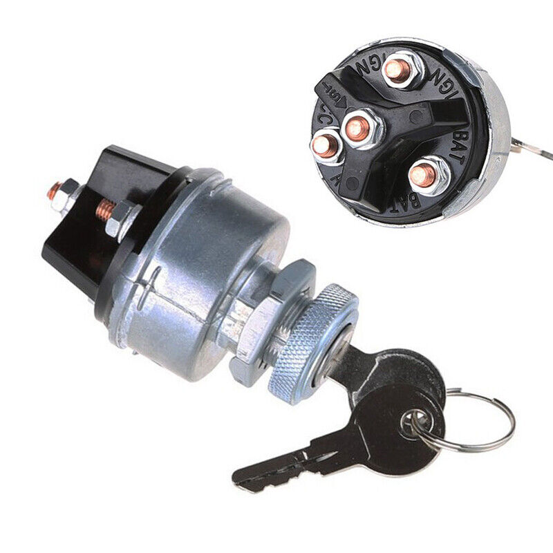 Universal Ignition Starter Switch Barrel With 2 Keys For Car Tractor Traile