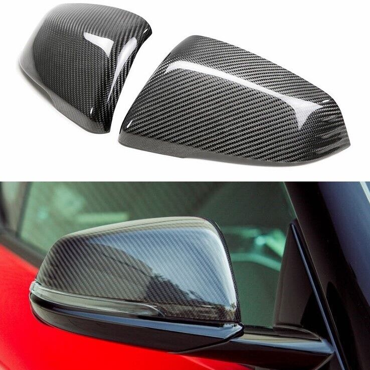 For 2020-2023 Toyota Supra A90 Real Carbon Fiber Replacement Mirror Caps Covers