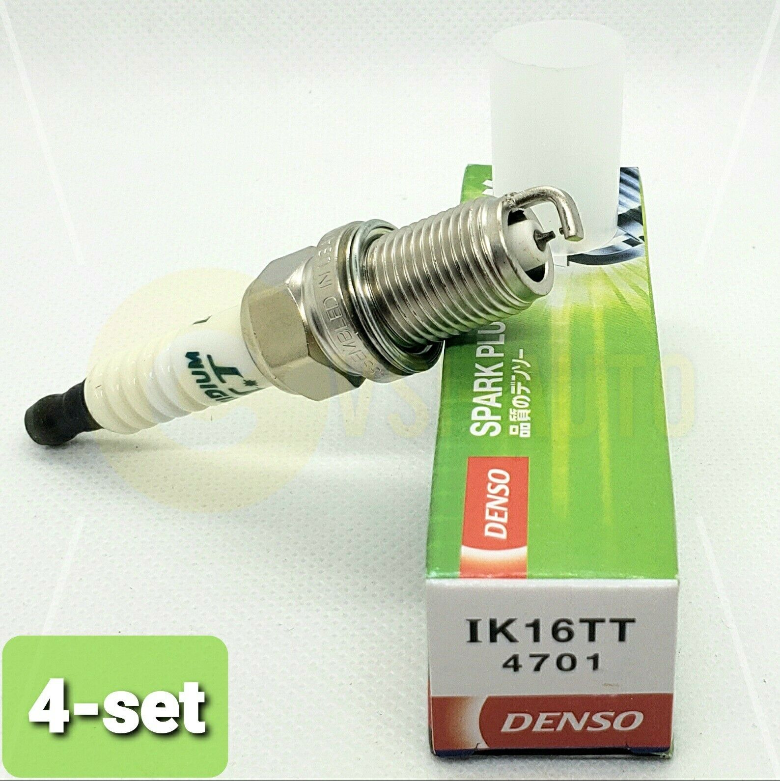 4-SET Genuine DENSO Spark Plugs IK16TT 4701 IRIDIUM TT OEM FOUR SET ROLLBACK
