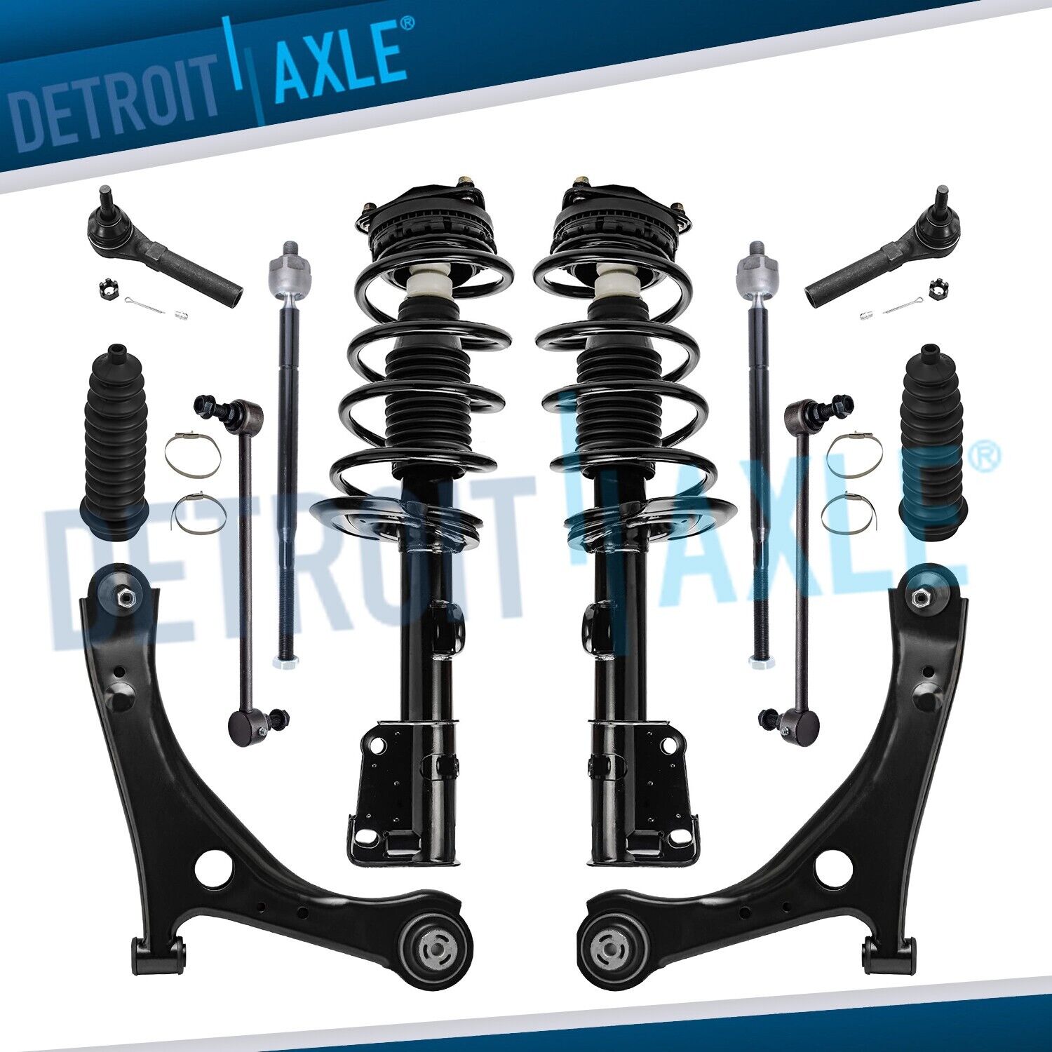 Front Struts Lower Control Arms for Chrysler Town & Country Dodge Grand Caravan