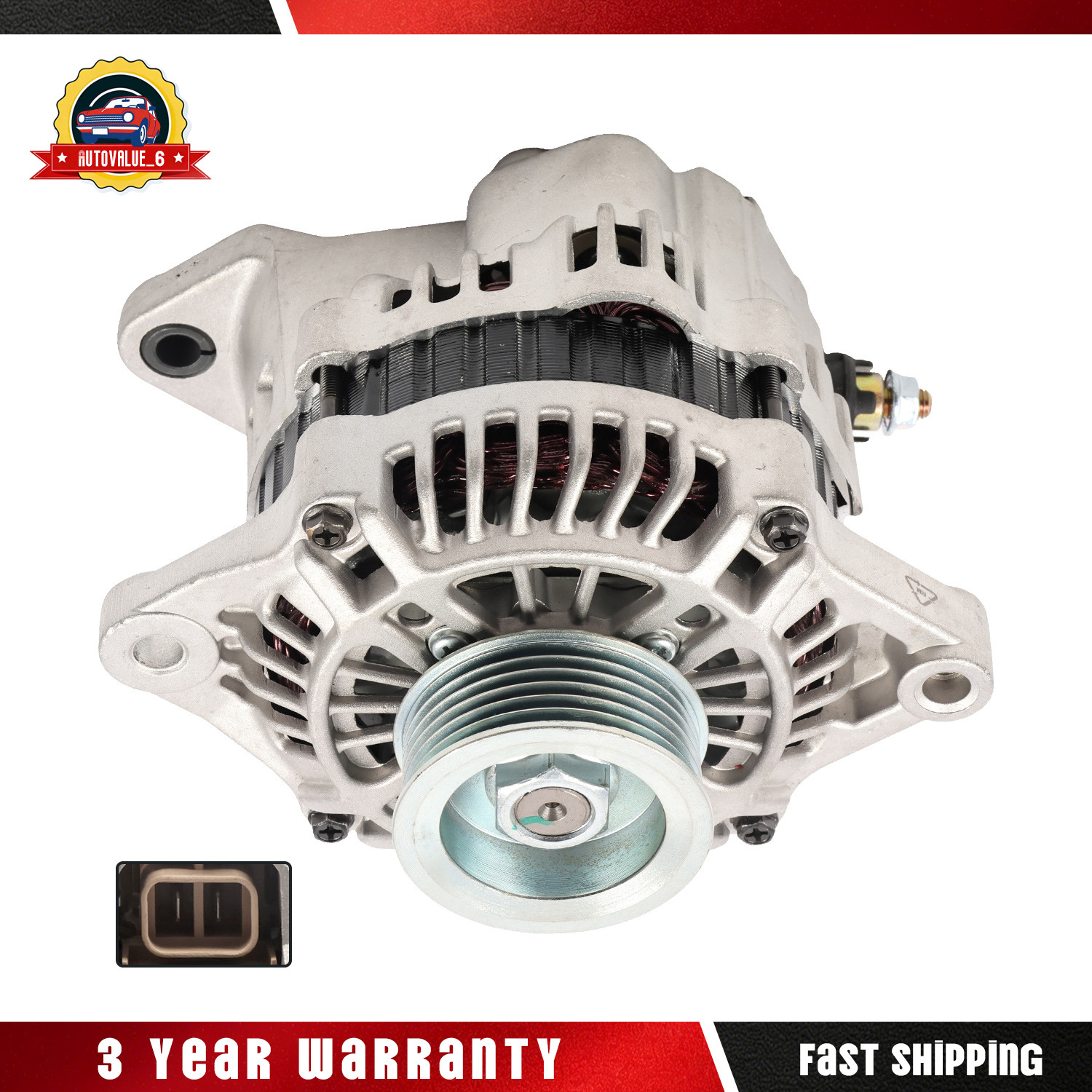 Alternator For 2002-2006 Nissan Sentra 1.8L 80A 12V