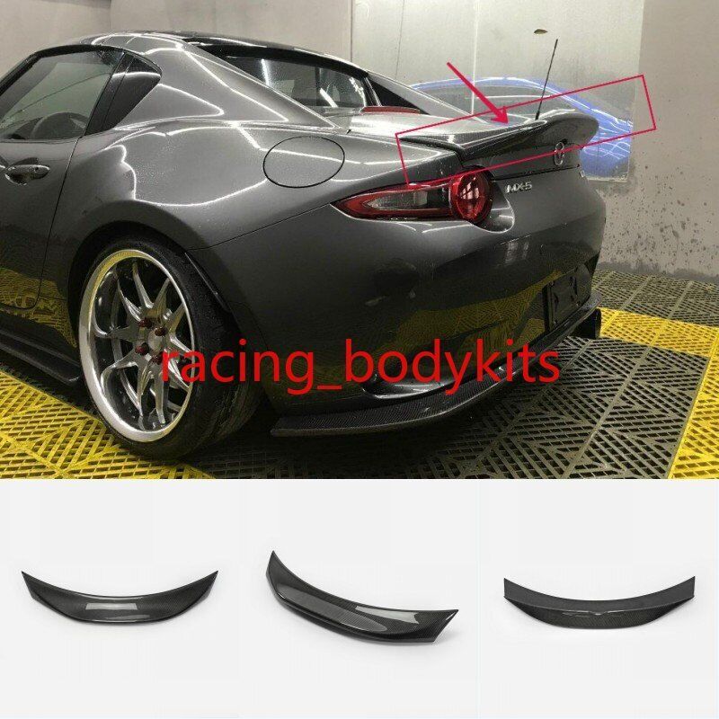 For Mazda MX5 Miata ND RF Carbon Fiber Rear Trunk Spoiler Boot Duckbill Wing Lip