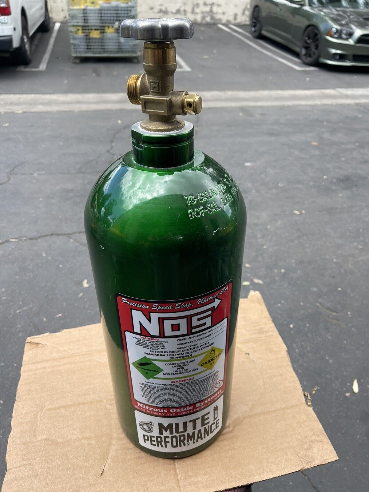 Nitrous Oxide / CO2 Bottle - Green - 10lbs