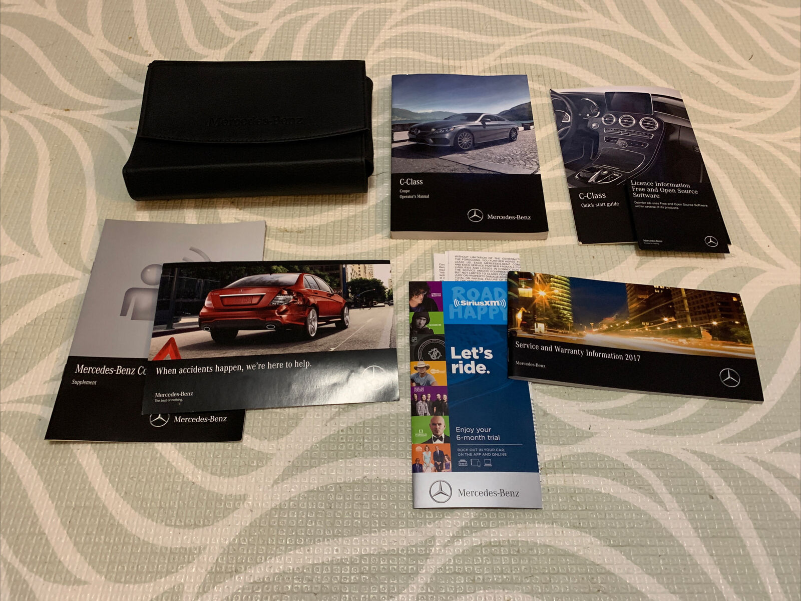 2017 Mercedes Benz C Class Coupe Owners Manual With Case OEM 
