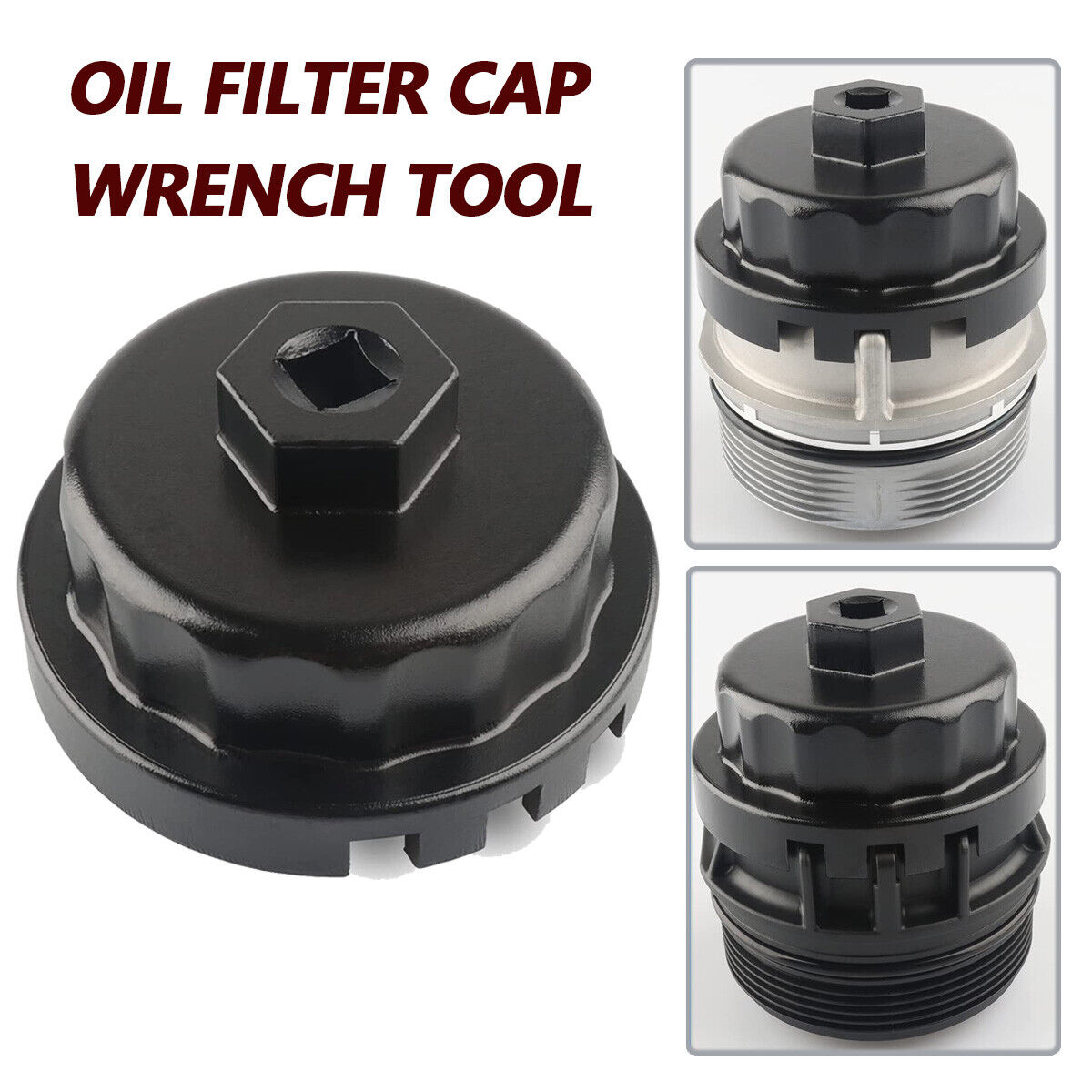 64mm Oil Filter Cap Wrench Socket Remover Tool for Toyota Lexus Scion 2.5L-5.7L