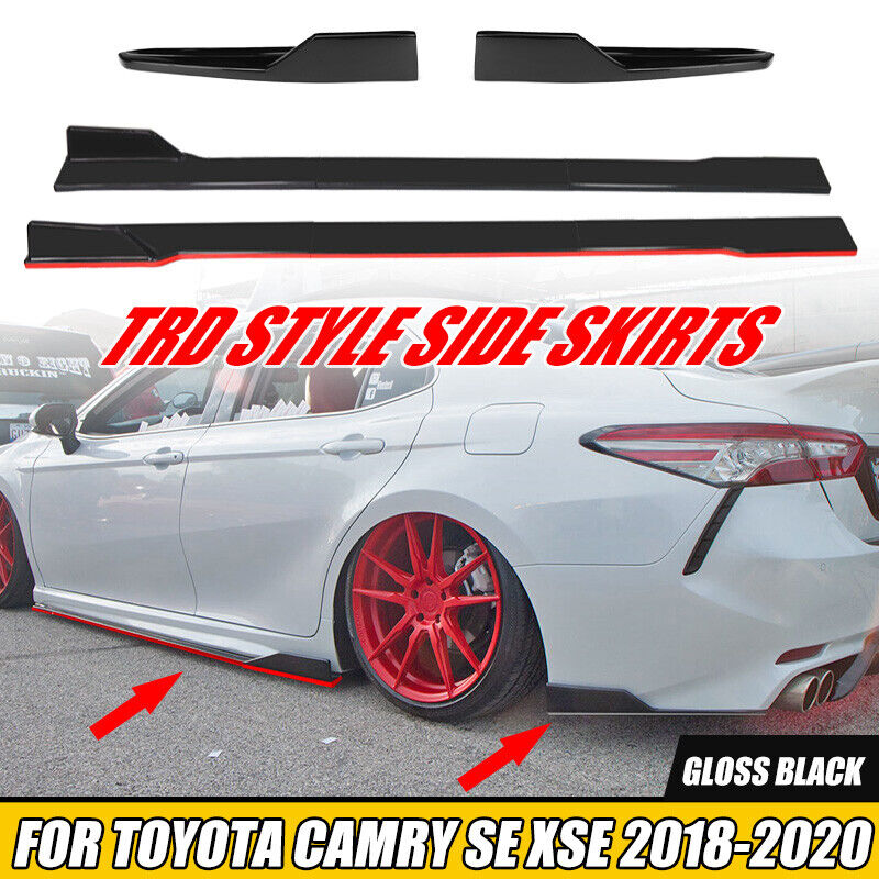 For Camry SE XSE 2018-2022 Style Body Kit Side Skirt Lip Rear Bumper Spats