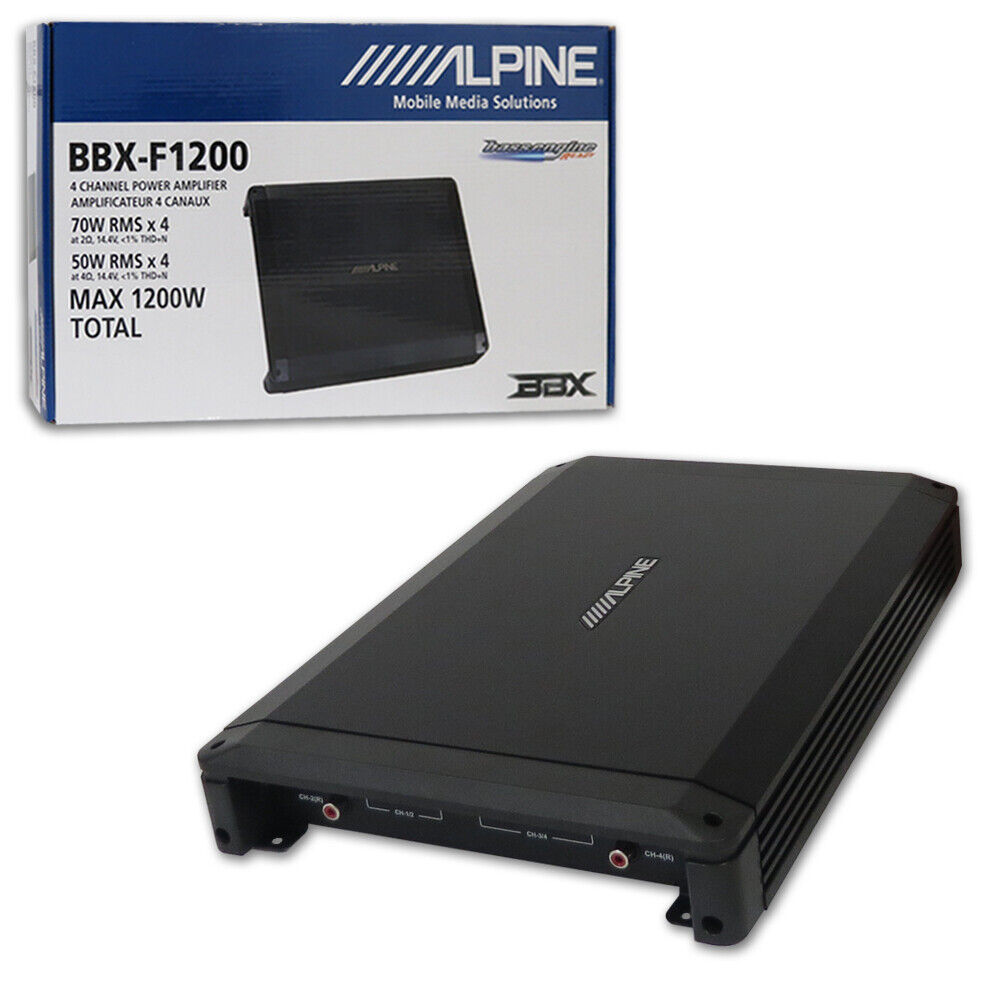 Alpine BBX-F1200 4-channel Bridgeable Class a/b Car Audio Amp Amplifier 600w Max
