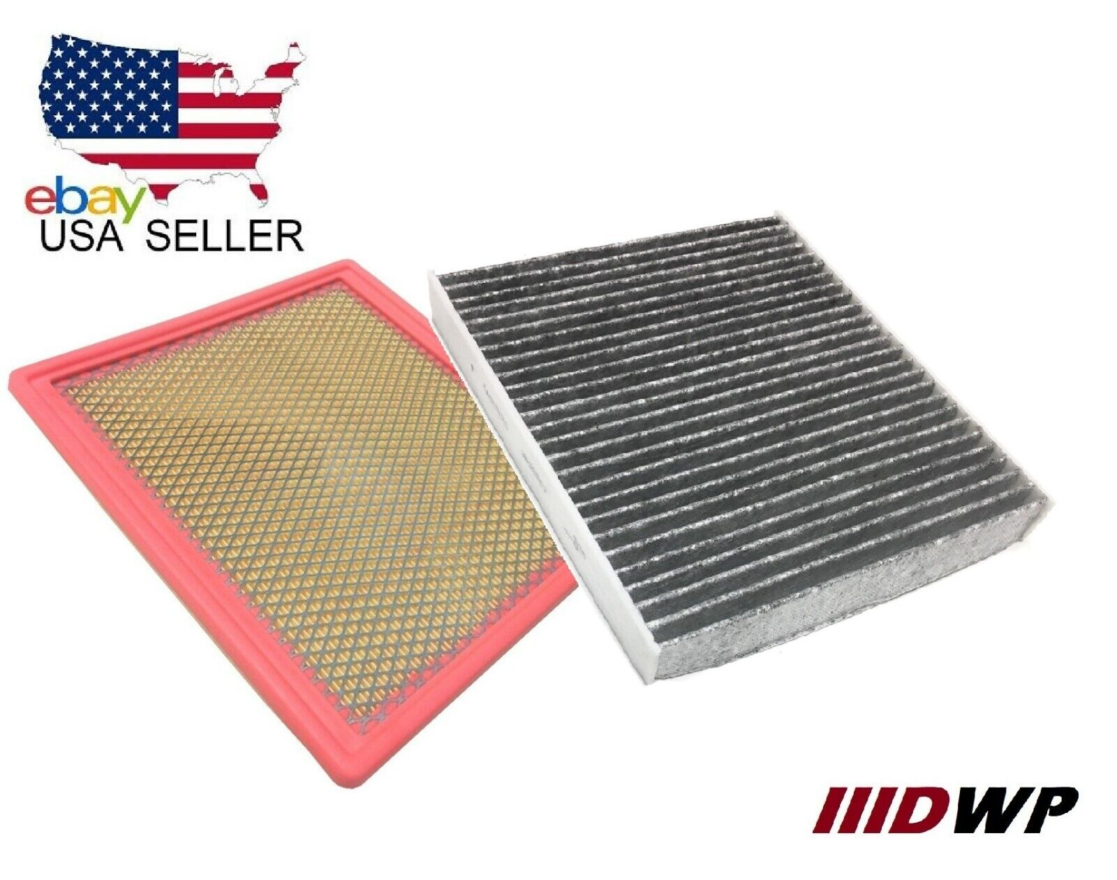 ENGINE AIR FILTER+ CHARCOAL CABIN FILTER FOR 2015-22 CHEVY COLORADO & GMC CANYON