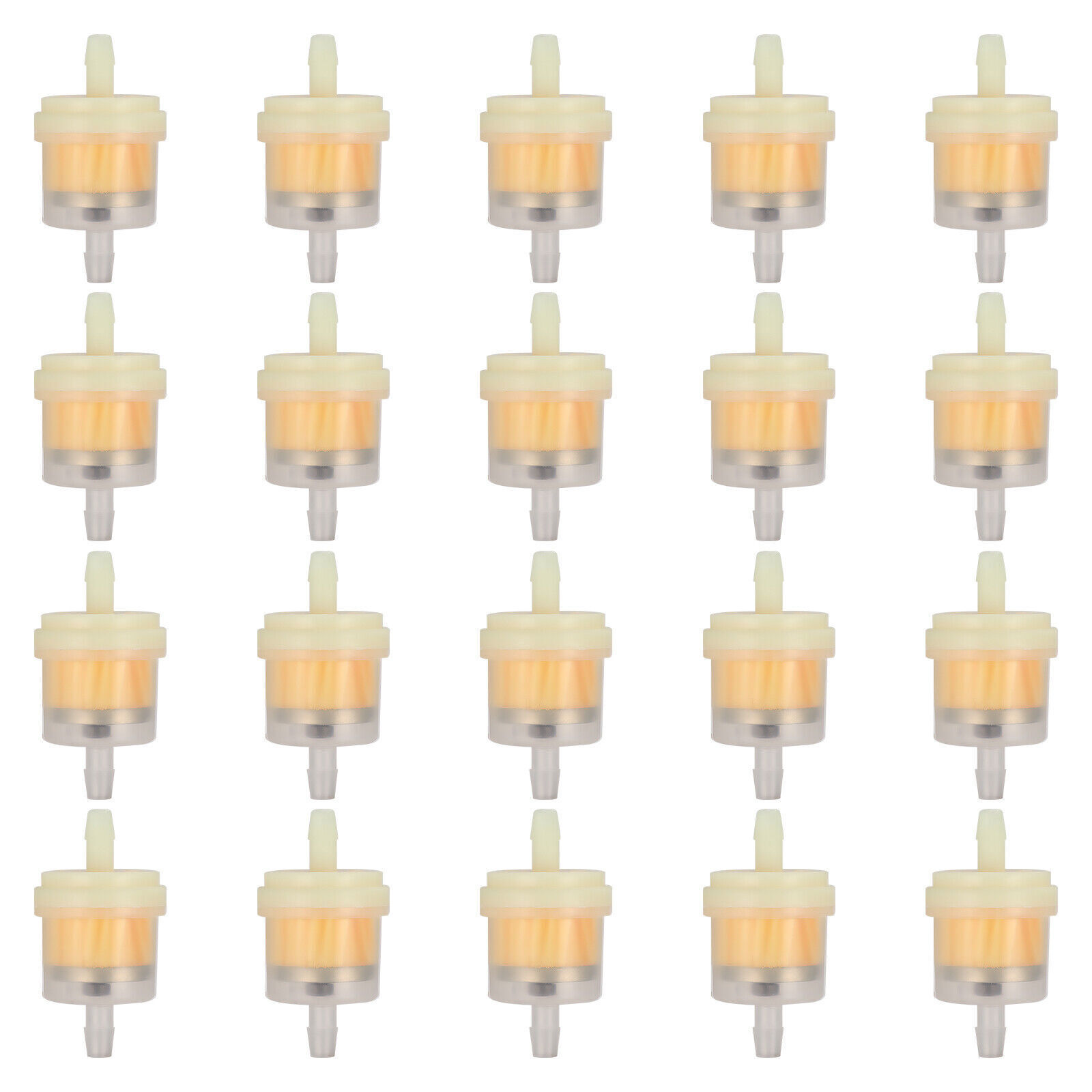 20PCS Motor Inline Gas Oil Fuel Filter Small Engine For 1/4'' 5/16