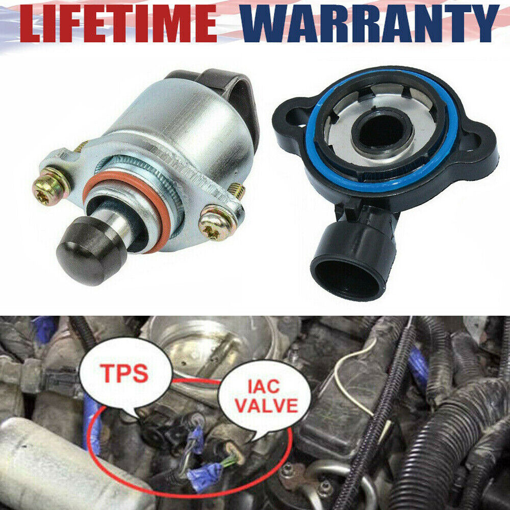 New Throttle Position Sensor and Idle Air Control Valve Set For LS Chevy GM US