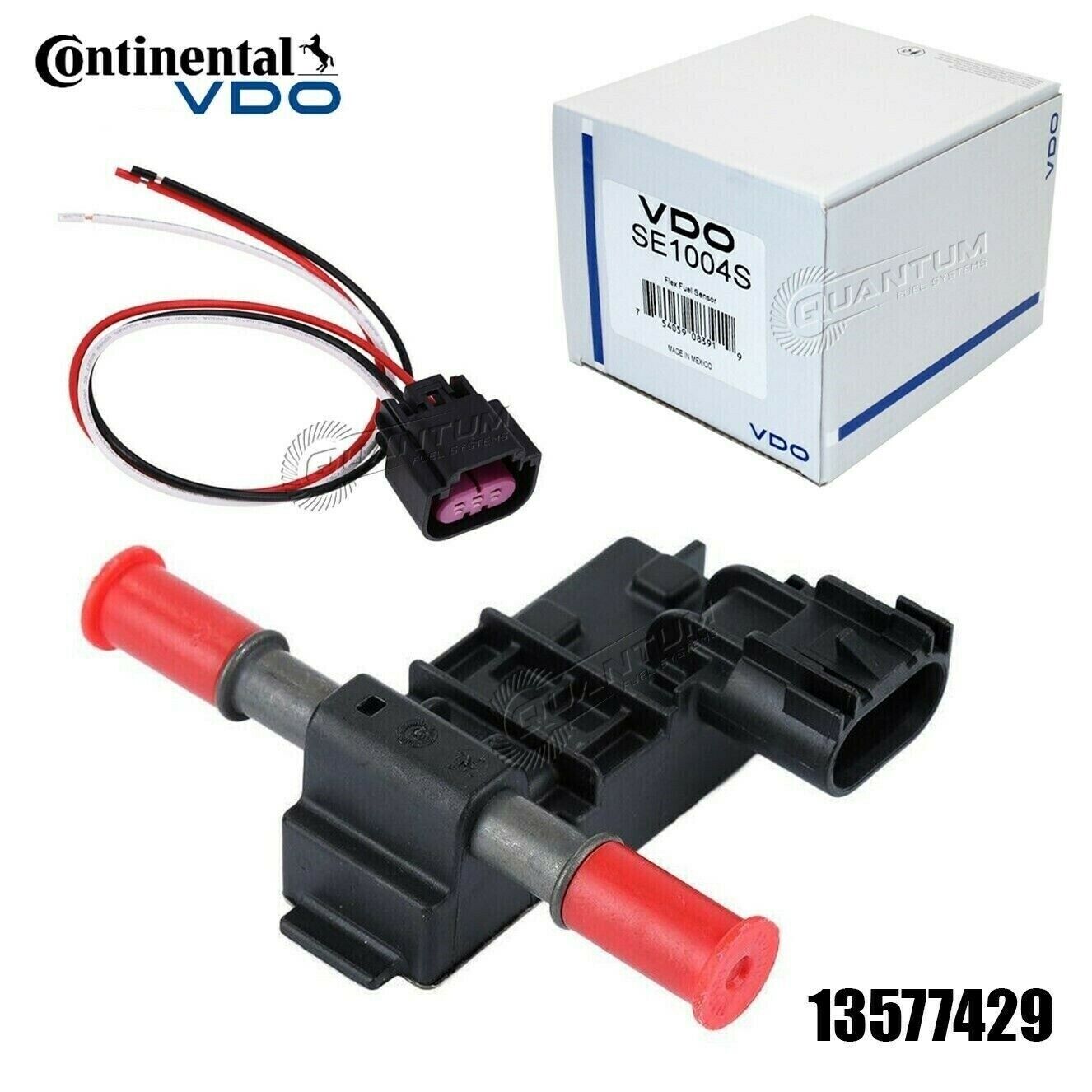GENUINE GM Continental VDO Flex Fuel Sensor E85 + Wiring Pigtail 13577429