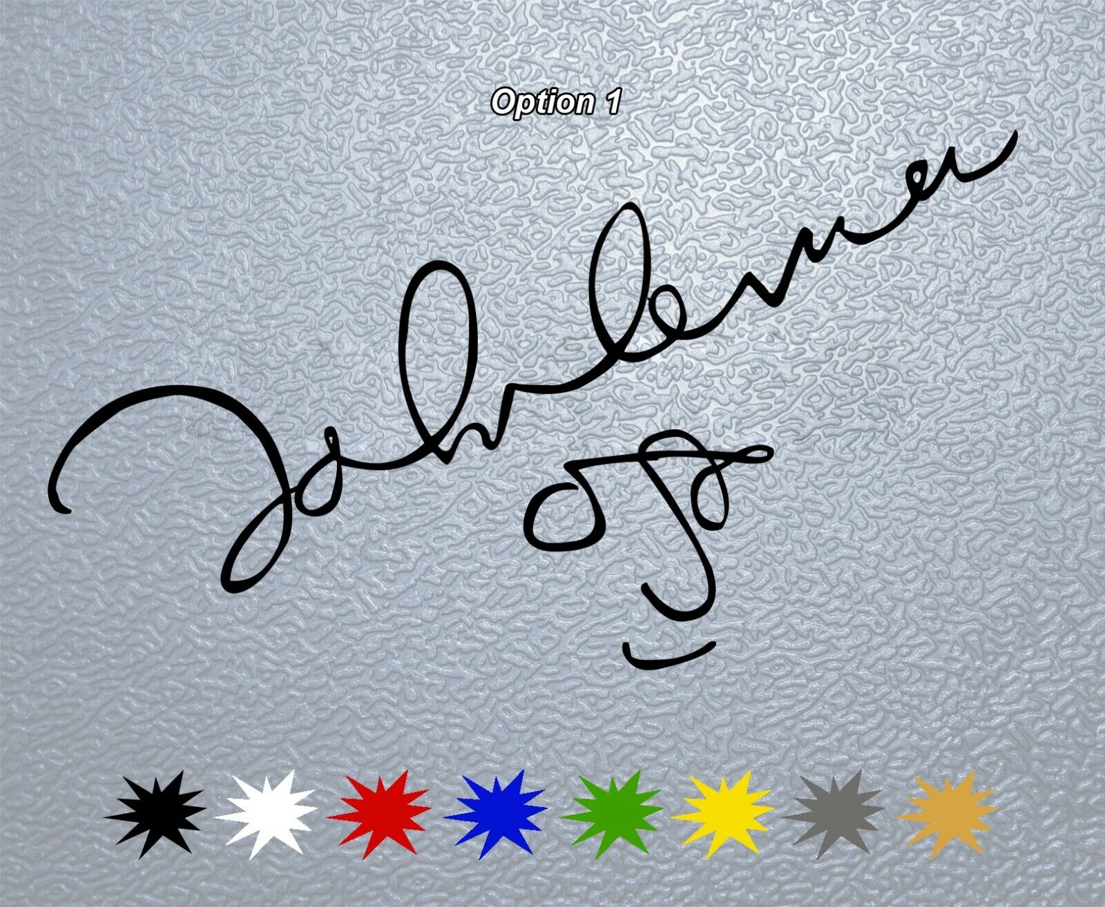 STICKER PEGATINA DECAL VINYL John Lennon Signature