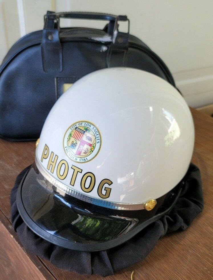 Vintage Bell TopTex LAPD Los Angeles Police Helmet City of LA California New