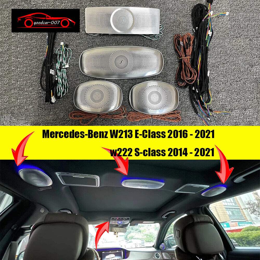 For Mercedes Benz E/S-class W213 W222 LED Ceiling Speaker Tweeter 2014-2021