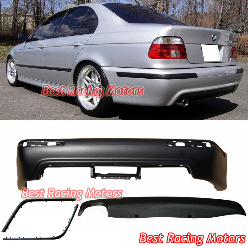 For 1997-2003 BMW E39 5-Series M5 Style Rear Bumper Cover (PP) [Single Exhaust]