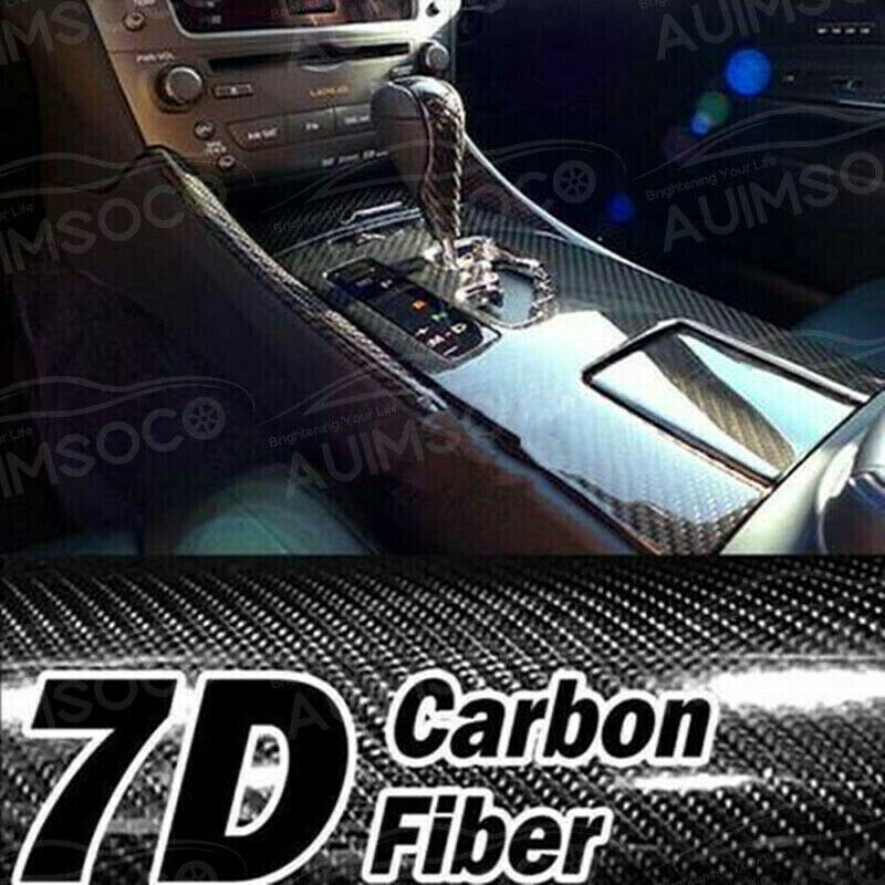 For Hyundai Carbon Fiber Car Glossy 7D  Vinyl Film Auto Interior Wrap Stickers