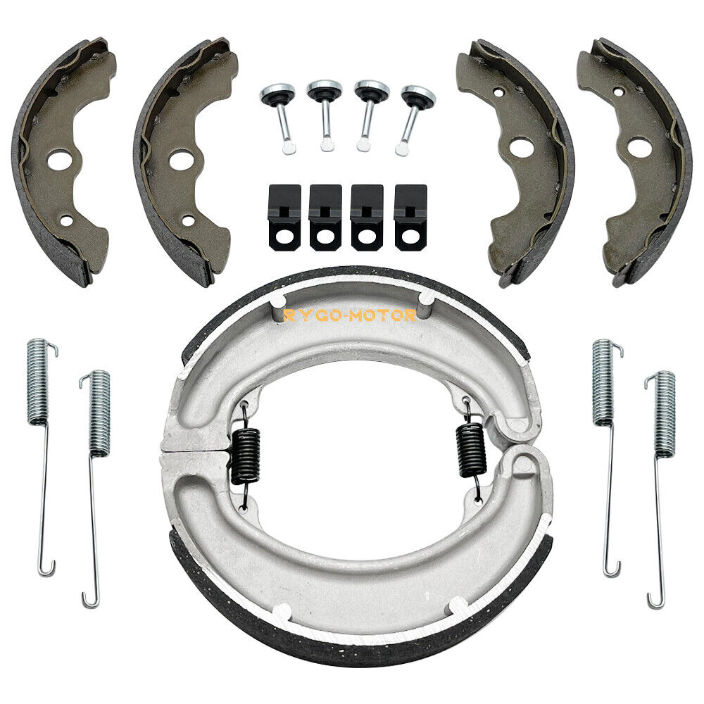 Front & Rear Brake Shoes & Springs Pins for Honda TRX300FW Fourtrax 1988-2000