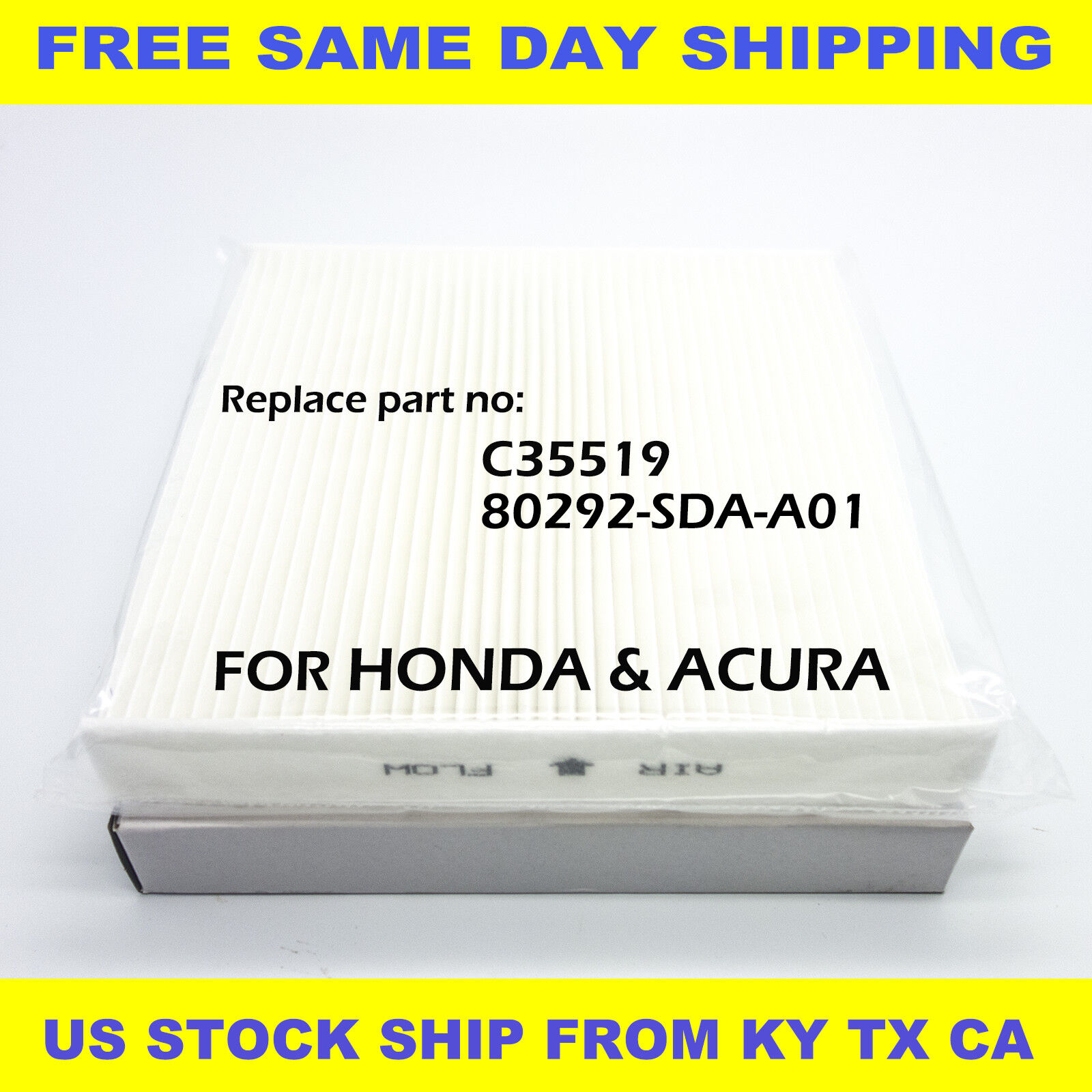 CABIN AIR FILTER For HONDA ACCORD Acura Civic CRV Odyssey C35519 HIGH QUALITY US