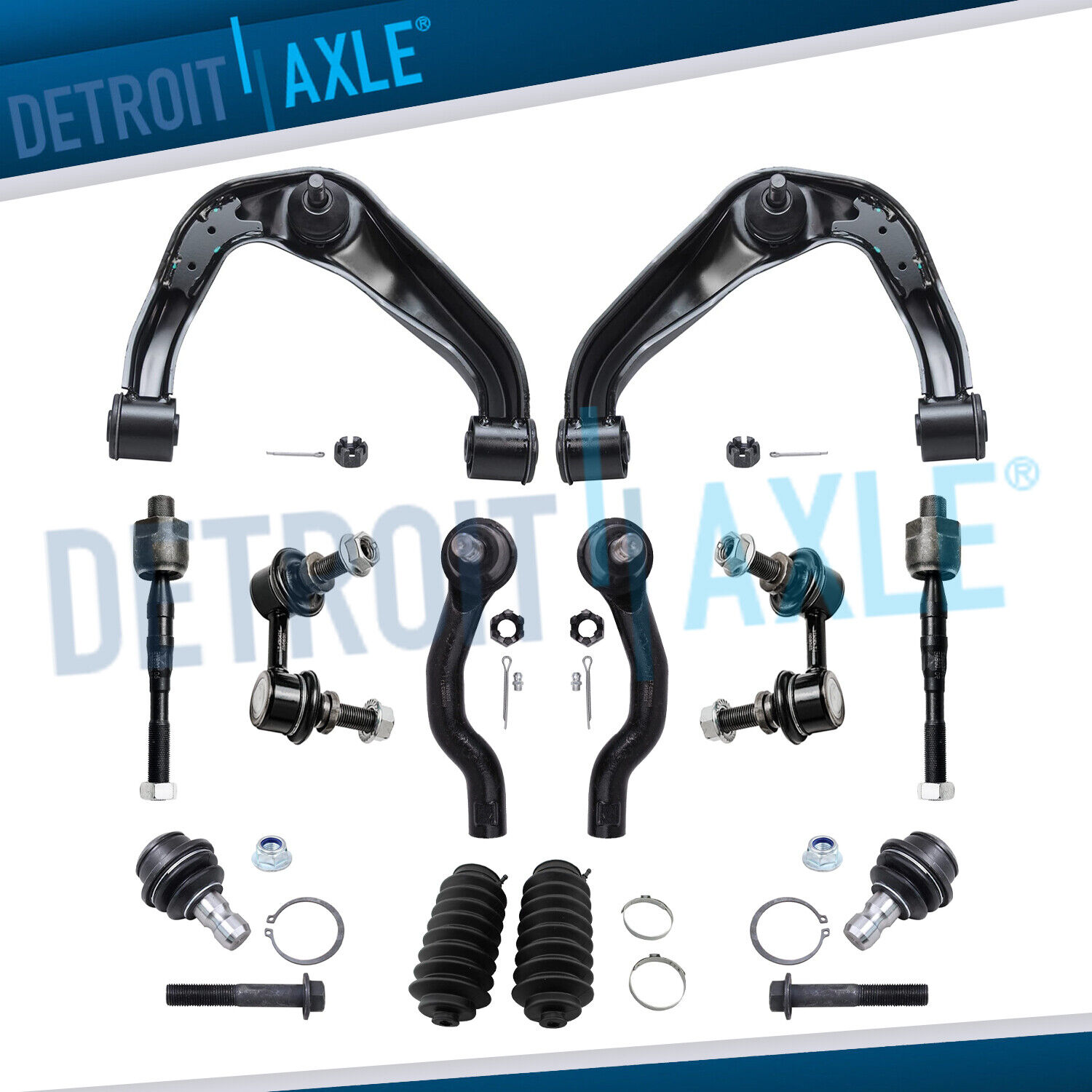 Brand New 12pc Complete Front Suspension Kit for Nissan Pathfinder and Frontier