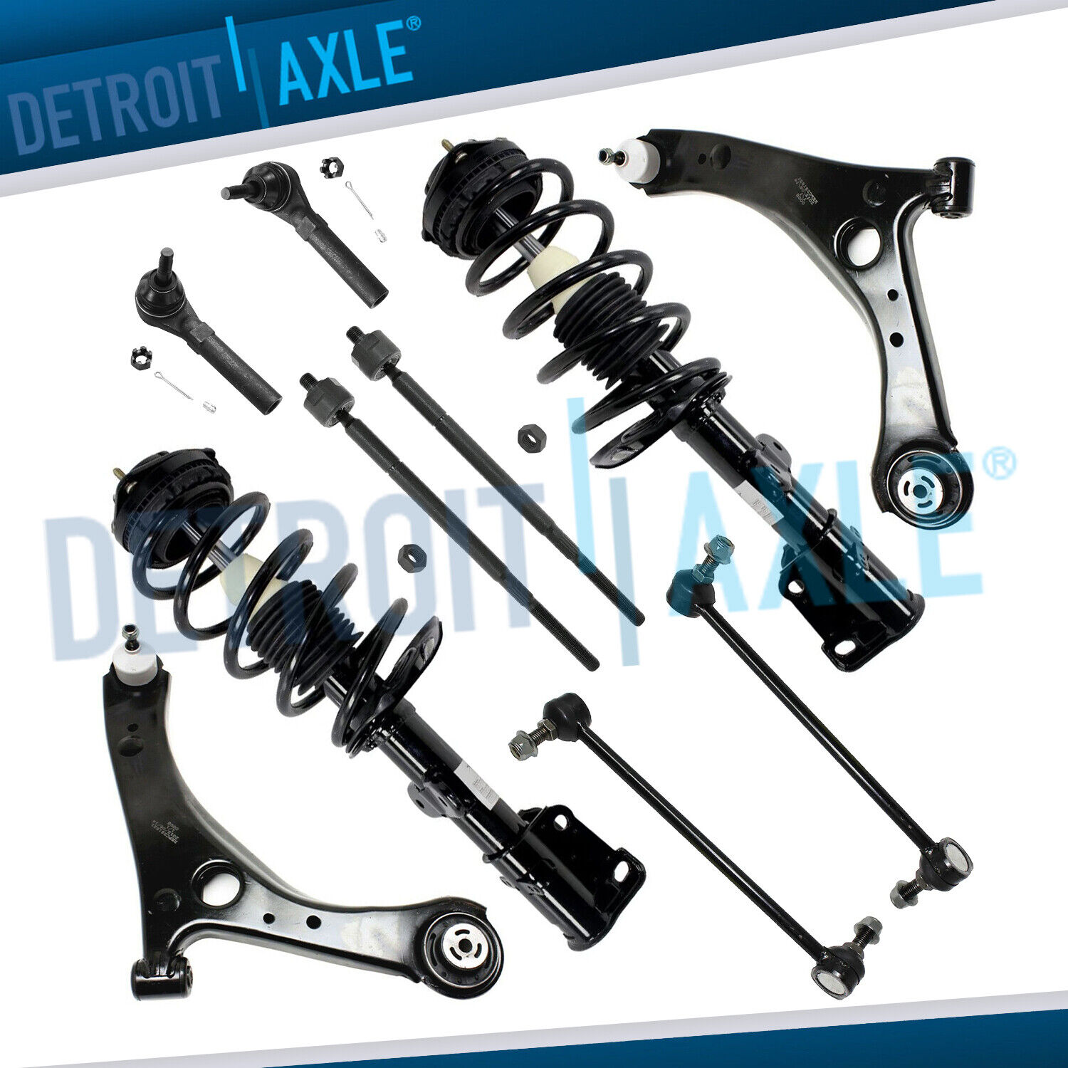 Front Lower Control arms & Struts for 2008-16 Town & Country Dodge Grand Caravan