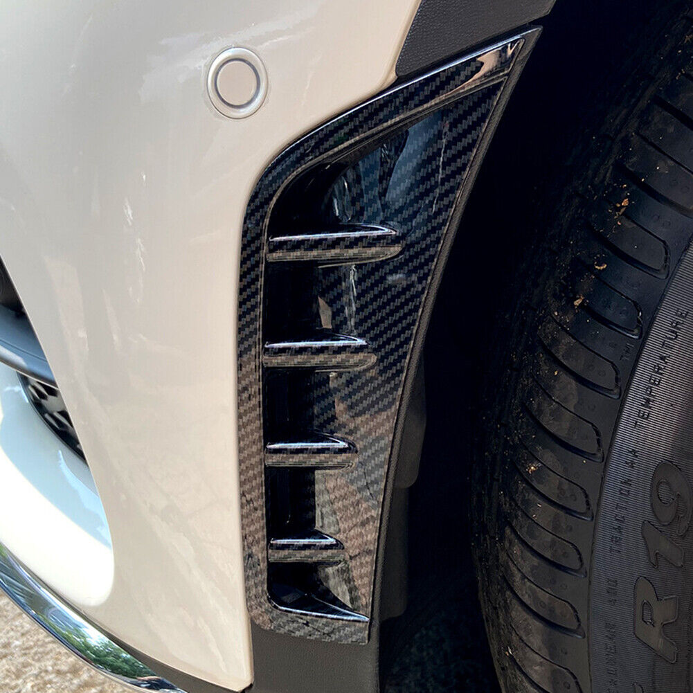 Carbon Fiber Front Bumper Spoiler Side Air Vent Cover For Benz GLC X253 2020-21