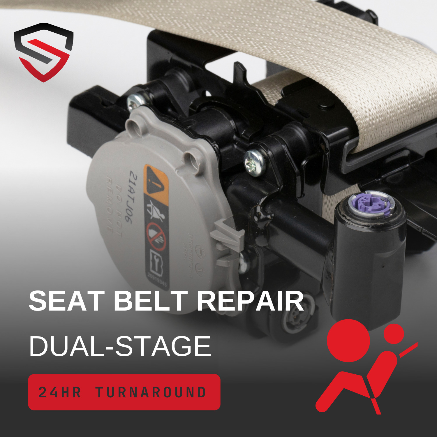 DUAL STAGE DEPLOYED SEAT BELT REPAIR SERVICE - FOR ALL MAKES & MODELS - ⭐⭐⭐⭐⭐