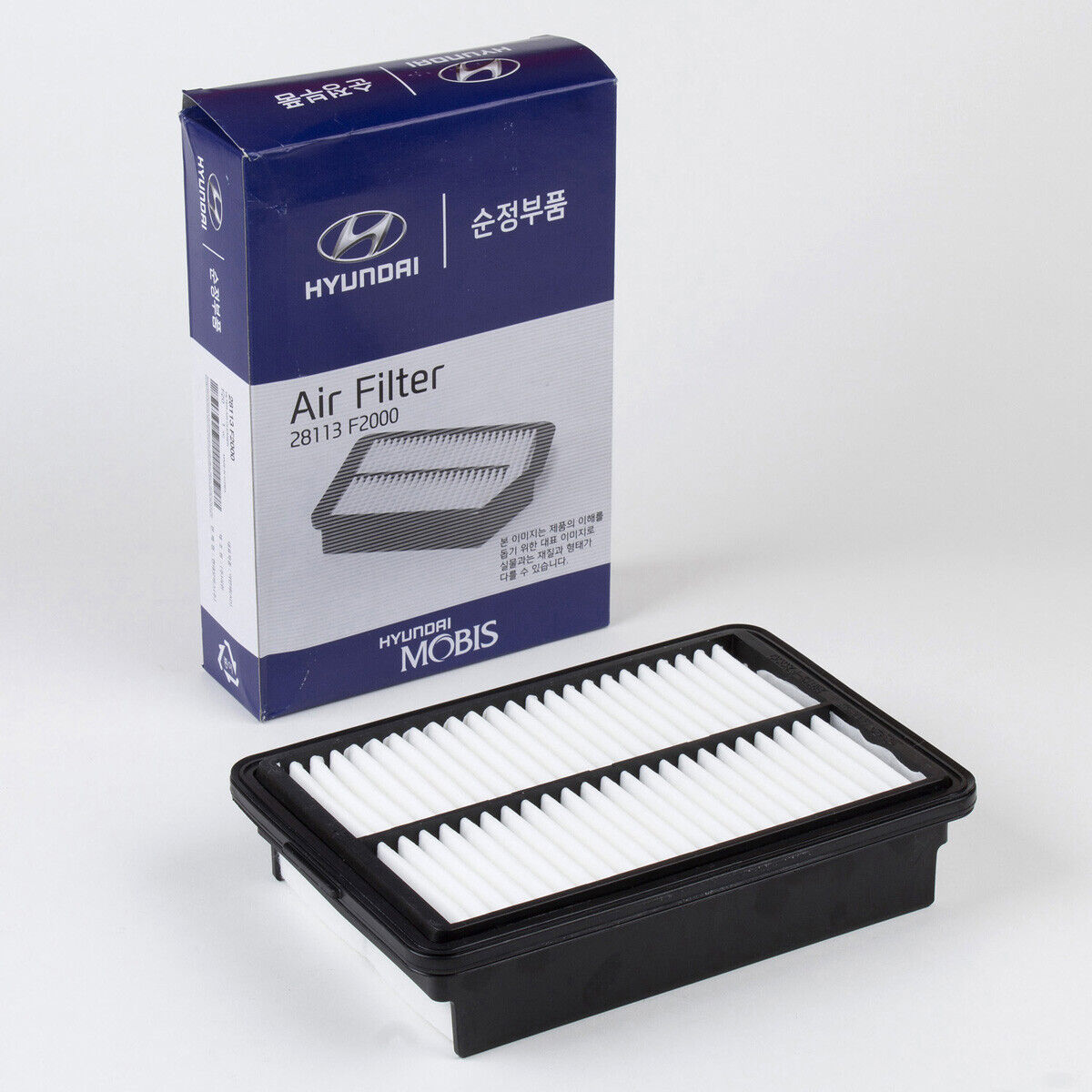Genuine OEM Hyundai Elantra Air Filter (Engine) 28113-F2000, Fits 2017, 18